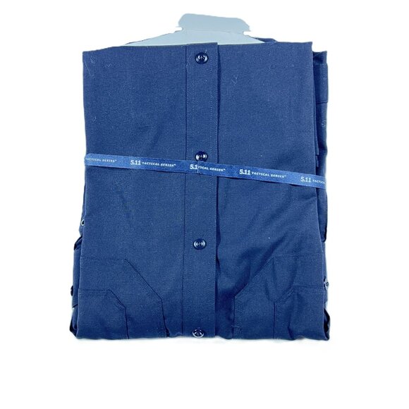 5.11 Tactical Men's Midnight Navy 2XL Shirt B-Class Long Sleeve NWT - Picture 2 of 3